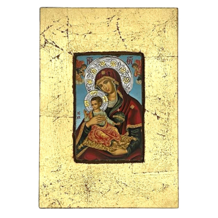 Icon of Virgin Mary Vrefokratousa - Child Holding FS Series, Religious Artwork