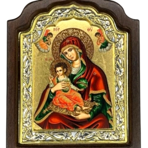 Icon of Virgin Mary Vrefokratousa - Child Holding C Series, Spiritual Artwork