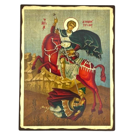 Icon of Saint Demetrios SW Series (Standard Style), Spiritual Artwork