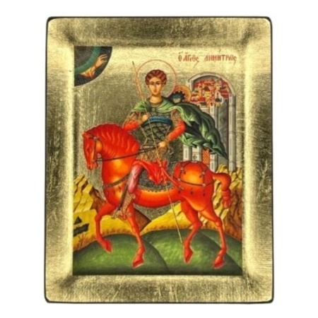 Icon of Saint Demetrios S Series, Religious Artwork