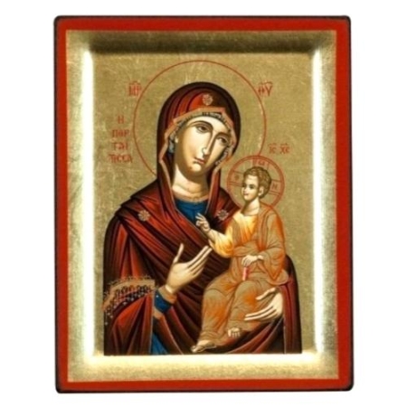 Icon of Virgin Mary Portaitissa S Series, Religious Artwork