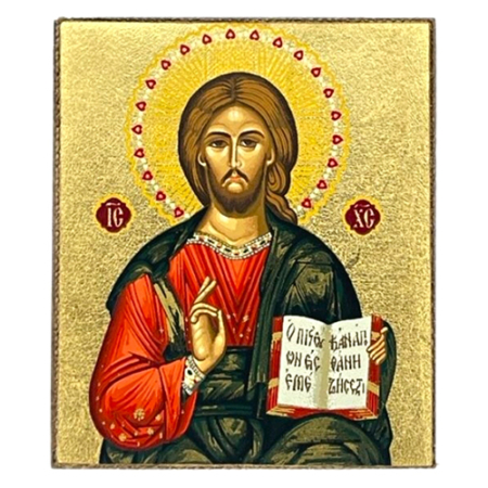 Icon of Jesus Christ of Kazan Pantocrator S Series Freestanding, Spiritual Artwork