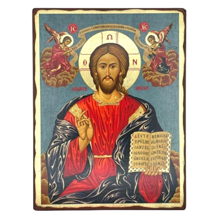 Icon of Jesus Christ Pantocrator SW Series (Standard Style), Spiritual Artwork