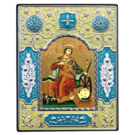 Icon of Saint Catherine ME Series, Spiritual Artwork
