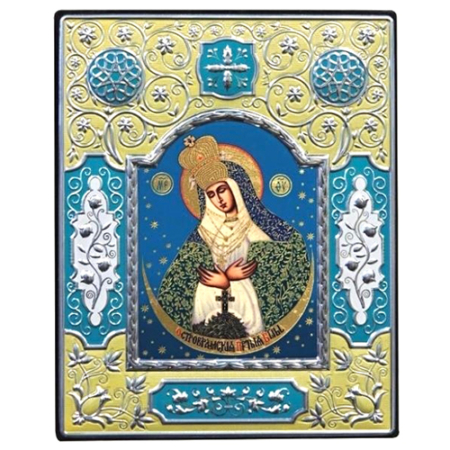 Icon of Virgin Mary Praying ME Series, Spiritual Artwork