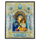 Icon of Virgin Mary Eternal Bloom ME Series, Spiritual Artwork
