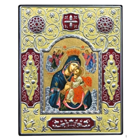 Icon of Virgin Mary Glykofilousa - Sweet Kissing ME Series, Spiritual Artwork