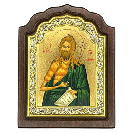 Icon of Saint John the Baptist C Series, Spiritual Artwork