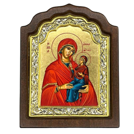 Icon of Saint Anna, Mother of the Blessed Virgin Mary C Series, Spiritual Artwork