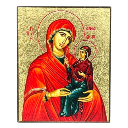Icon of Saint Anna, Mother of the Blessed Virgin Mary S Series Freestanding, Spiritual Artwork