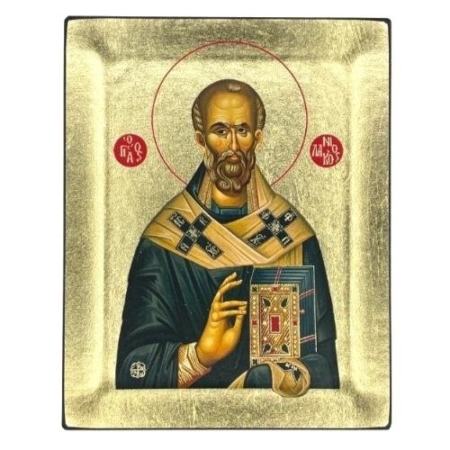 Icon of Saint Nikolaos from Monastery of Vatopedi S Series, Religious Artwork