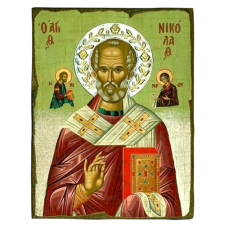 Icon of Saint Nicolaos SWS Series, Spiritual Artwork
