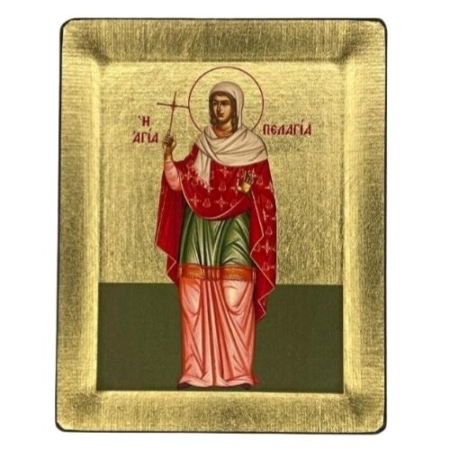 Icon of Saint Pelagia S Series, Religious Artwork