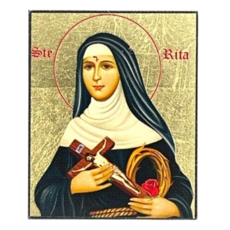 Icon of Saint Rita Magnet S Series, Religious Artwork
