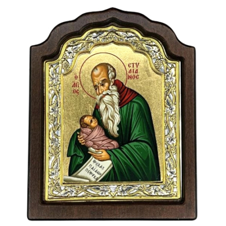 Icon of Saint Stylianos C Series, Spiritual Artwork