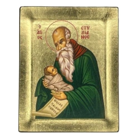 Icon of Saint Stylianos S Series, Religious Artwork
