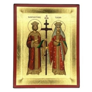 Icon of Saints Constantine and Helen S Series, Religious Artwork