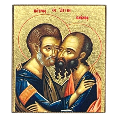 Icon of Saints Peter and Paul S Series Freestanding, Spiritual Artwork