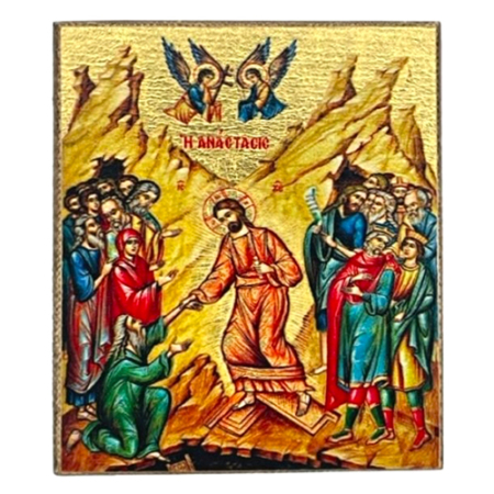 Icon of The Resurrection S Series Freestanding, Spiritual Artwork
