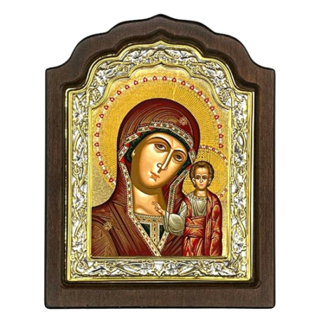 Icon of Virgin Mary of Kazan C Series, Spiritual Artwork
