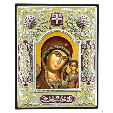 Icon of Virgin Mary of Kazan ME Series, Spiritual Artwork