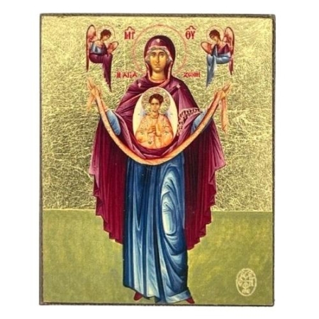 Icon of Virgin Mary Holy Belt S Series, Religious Artwork