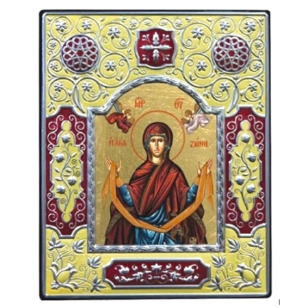 Icon of Virgin Mary Holy Belt ME Series, Spiritual Artwork