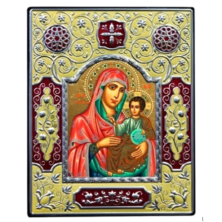 Icon of Virgin Mary Portaitissa ME Series, Spiritual Artwork