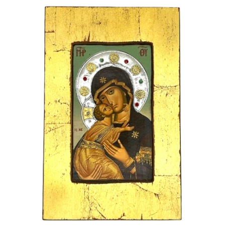 Icon of Virgin Mary of Vladimir FS Series, Religious Artwork