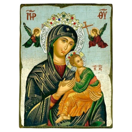 Icon of Virgin Mary Perpetual Help SWS Series, Spiritual Artwork