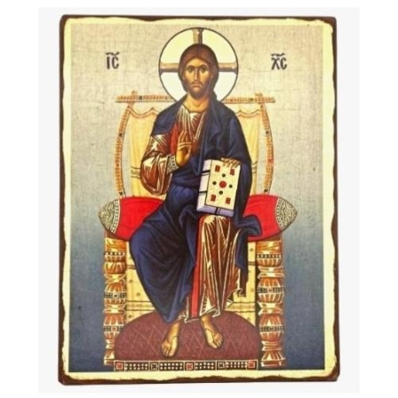 Icon of Jesus Christ Pantocrator SW Series, Spiritual Artwork