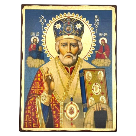 Icon of Saint Nicolaos SW Series (Standard Style), Spiritual Artwork
