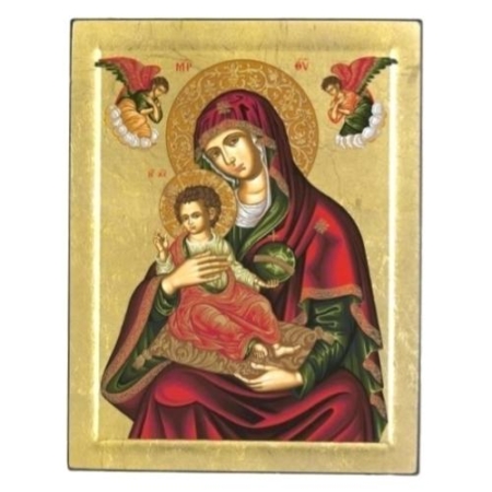Icon of Virgin Mary Vrefokratousa - Child Holding S Series, Religious Artwork