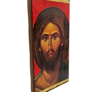 Icon of Jesus Christ SW Series (Narrow Style) Side view, Orthodox Artwork