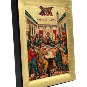 Icon of The Last Supper S Series Side view and Size, Religious Artwork