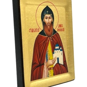 Icon of Saint Daniel S Series Sideview and Size, Christian Artwork