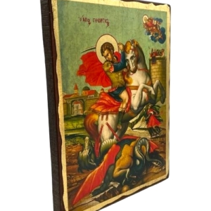Icon of Saint George SW Series (Standard Style), Side view, Orthodox Artwork