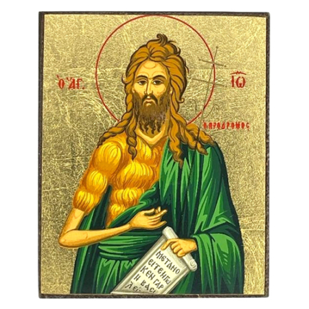 Icon of Saint John the Baptist S Series Freestanding, Spiritual Artwork