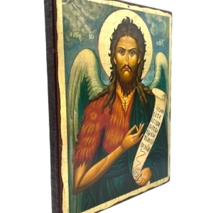 Icon of Saint John the Baptist SW Series (Standard Style), Side view, Orthodox Artwork