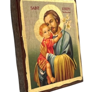 Icon of Saint Joseph SW Series (Standard Style), Side view, Orthodox Artwork