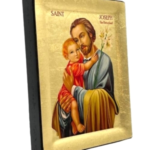 Icon of Saint Joseph S Series Side view and Size, Spiritual Artwork