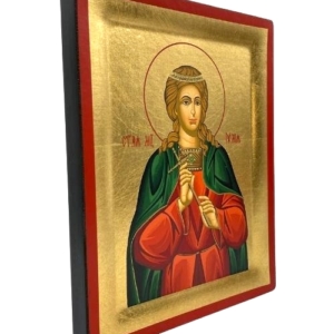 Icon of Saint Julia S Series Sideview and Size, Christian Artwork