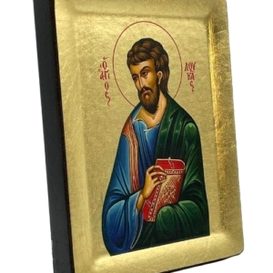Icon of Saint Loucas S Series Sideview and Size, Christian Artwork