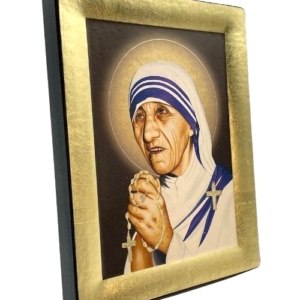 Icon of Saint Mother Theresa S Series Sideview and Size, Christian Artwork