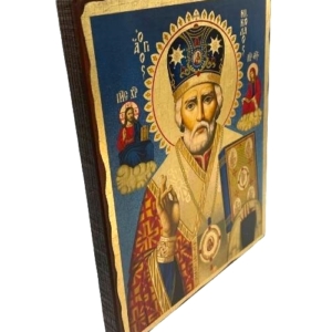 Icon of Saint Nicolaos SW Series (Standard Style), Side view, Orthodox Artwork