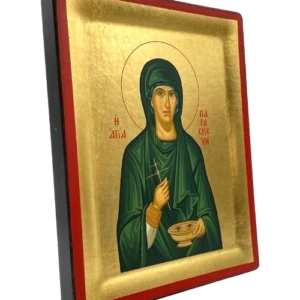 Icon of Saint Paraskevi S Series Sideview and Size, Spiritual Artwork