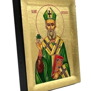 Icon of Saint Patrick S Series Side view and Size, Religious Artwork