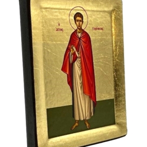 Icon of Saint Timotheos S Series Sideview and Size, Religious Artwork