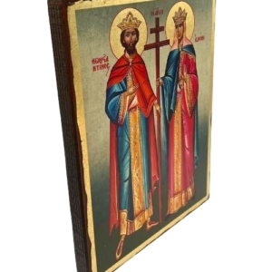 Icon of Saints Constantine and Helen SW Series (Standard Style), Side view, Orthodox Artwork