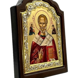 Icon of Saint Nicolaos C Series Sideview, Spiritual Artwork